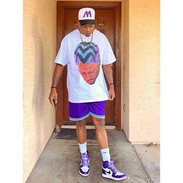 美式復古vintage羅德曼人像印花短袖T恤寬松嘻哈街頭半袖上衣潮牌