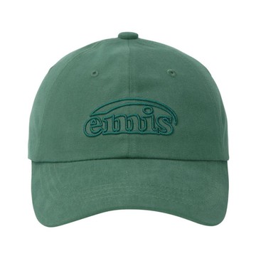 韓國 emis COTTON BRUSHED BALL CAP 韓製 棒球帽 蜜桃絨刺繡 復古綠GREEN