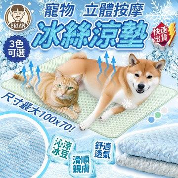 冰絲涼墊【布萊恩👨🏻隔日到貨】寵物涼墊 寵物床 寵物睡窩 寵物涼墊 狗狗睡墊 貓咪睡墊 寵物涼感床 涼感墊  寵物用品