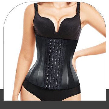 跨境乳膠束腰帶塑腰收腹帶排扣束身腰封女產后運動健身腰部訓練器