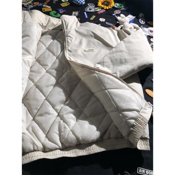 薄款夾棉夾克棉服男款輕薄風衣棉衣外套春季情侶加棉男生棉襖女春