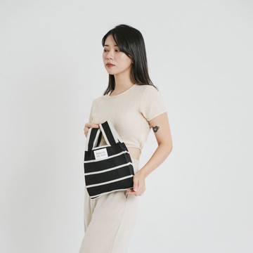 【Maison De Auri】Mini 小提包/ 厚針織/ Strip 條紋