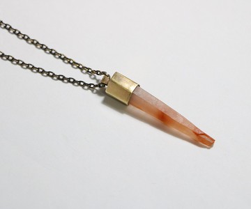 復古系列 | 紅毛兔水晶項鍊