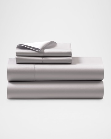 Organic Sateen Fitted Sheet, KING