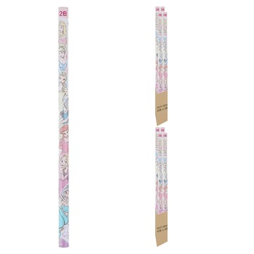 sun-star 珠光鉛筆 2B  迪士尼粉彩公主 多色  8支