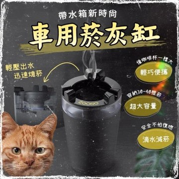 《輕奢時尚》自帶水箱式煙灰缸 車家兩用