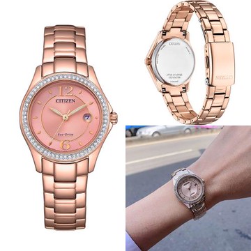 CITIZEN 星辰 LADYS  Eco-Drive綺麗世界光動能晶鑽腕錶(FE1252-82X)/30mm