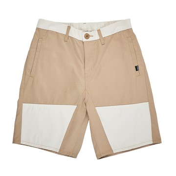 5th STREET｜男裝｜拼接短褲｜淺卡其