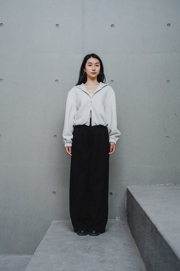 灰色寬鬆帽外套 GREY OVERSIZED HOODED JACKET