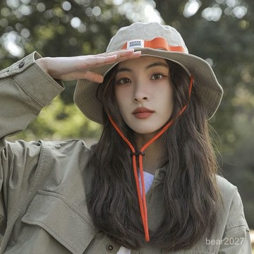 🔥臺灣出貨🔥日係漁夫帽登山子女釣魚新款夏季戶外遮陽遮陽帽防曬紫外綫太陽帽