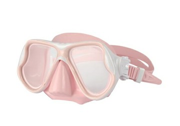 【【蘋果戶外】】AROPEC 亞洛沛 M2-GY22C-PK 粉紅 兒童款矽膠雙面鏡 潛水面鏡 浮潛矽膠面鏡