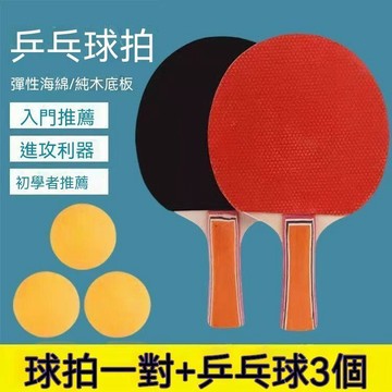 【可開收據】乒乓球拍 成人中小學生訓練比賽初學者 橫拍直拍單雙只乒乓球拍 GTFH