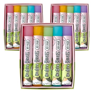 iiGEN 朝鮮文具 純德家族 蠟筆橡皮擦  粉色  3個