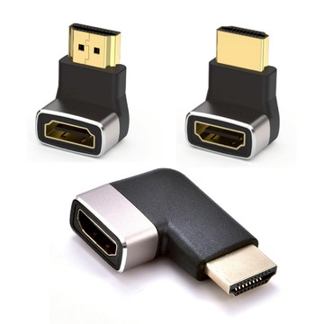 易控王 HDMI 8K 公對母轉接頭 90度彎頭轉接頭 L型彎頭 左灣頭 (40-711-08-01)
