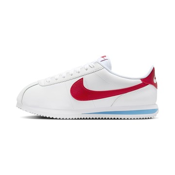 Nike Cortez 女 白紅藍 運動 休閒 經典 復古 皮革 小白鞋 阿甘鞋 休閒鞋 DN1791-108