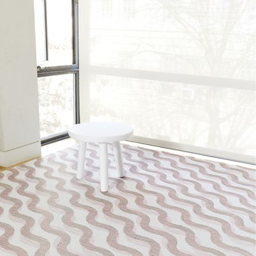 chilewich Twist 平織室內地墊-MAGNOLIA粉白色 - 118x183cm