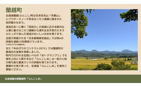 ＜令和5年産新米＞らんこし米（ななつぼし）　２ｋｇ（林農場）