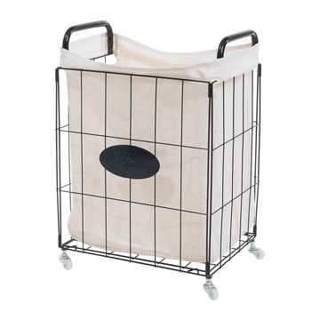 樂嫚妮 折疊洗衣籃室內/戶外用/髒衣收納籃/附布套-(2色)黑色