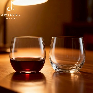 ZWIESEL GLAS｜原廠禮盒 BANQUET 系列 紅酒無梗杯 340ml (1入/2入組)禮盒+提袋｜聖誕節｜射手座生日快樂｜生日禮物｜送禮｜禮盒