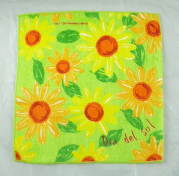 【震撼精品百貨】DiaDelSol_向日葵太陽花~方巾『綠底』