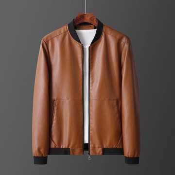 速賣通男士皮衣男韓版修身帥氣春秋男外套青年皮夾克外套廠家直銷