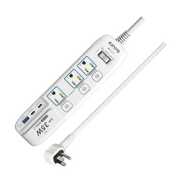 KINYO 四開三插PD延長線GIPD-353436 （6尺）_廠商直送