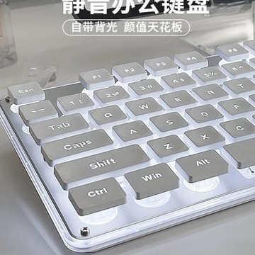 前行者靜音鍵盤真機械手感女生辦公有線無線游戲電腦鼠標套裝