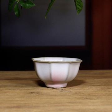 任曉飛美人醉茶杯禹州神垕鈞瓷手工炭燒杯原礦中式釉中彩陶瓷茶杯