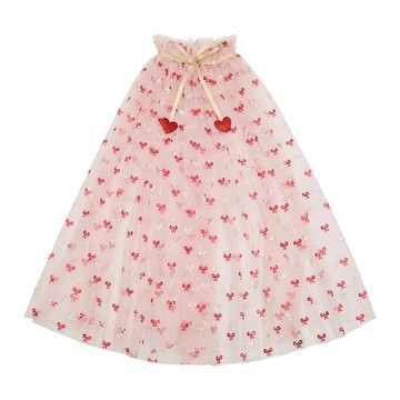 Mimi & Lula｜AW26_萬聖派對-經典蝴蝶結紗質披風