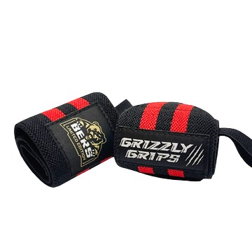 [GrizzlyGrips] 18吋健身護腕 (2色)-黑紅