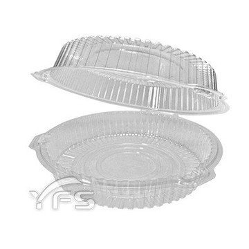 V5扣大圓拜拜蛋糕盒(自扣式) (波士頓派盒/蔬果/沙拉/披薩/蛋糕/菠蘿/法國麵包/戚風)【裕發興包裝】JS214