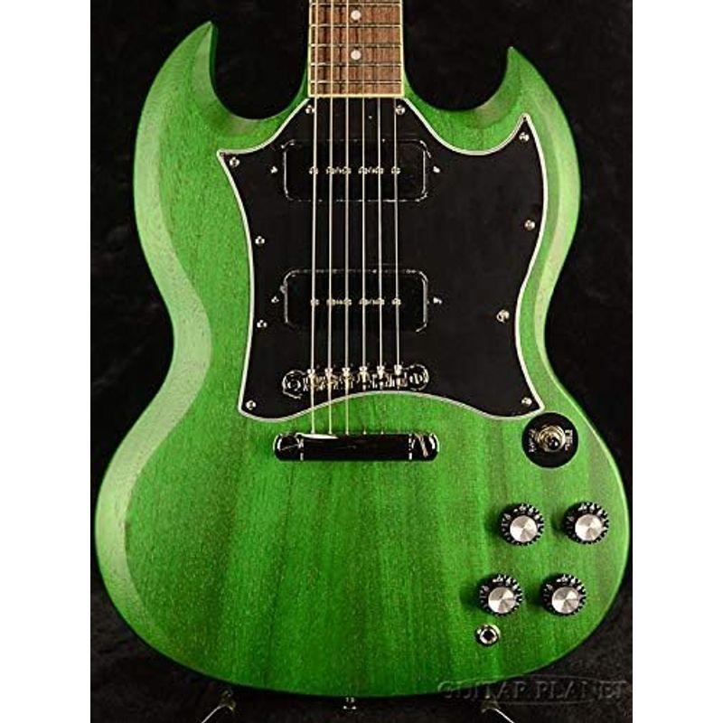 Epiphone SG Classic Worn P-90s Worn Inverness Green エレキギター