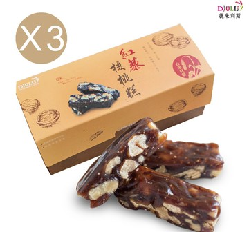 DJULIS 紅藜核桃糕 (250g/盒)*3盒