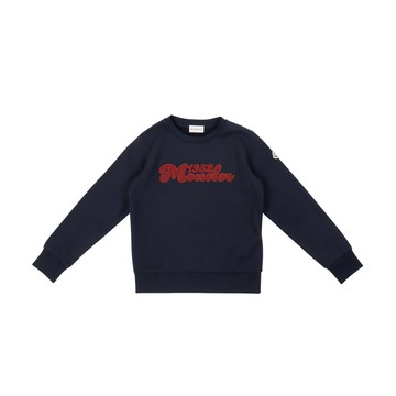 Moncler Enfant Kids 海軍藍長袖衛衣