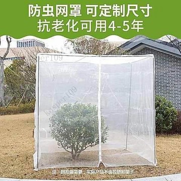 含稅價果樹防蟲網罩蔬菜大棚櫻桃楊梅果樹防蟲防鳥網陽臺庭院紗網防