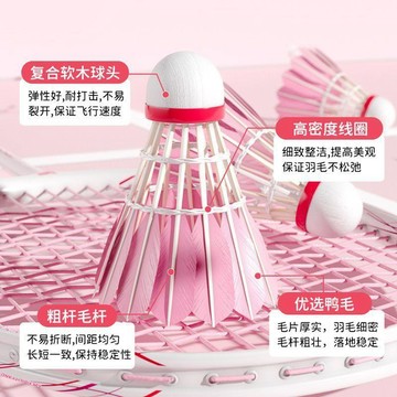 臺灣出貨🔥MBfish鯊躍羽毛球打不爛耐打鵝毛正品不易打爛訓練室內外比賽防風