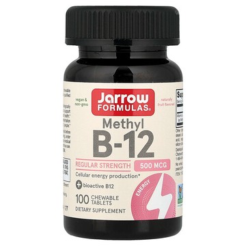 Jarrow Formulas, 甲基 B-12，果味，500 微克，100 片咀嚼片