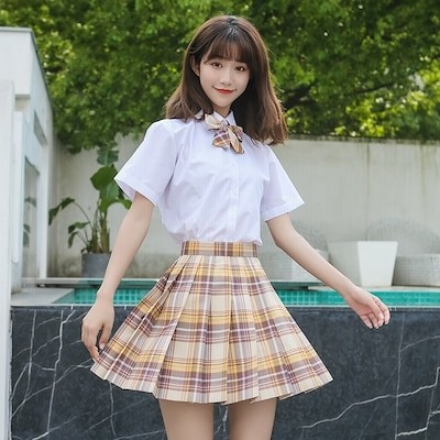 Jk プリーツスカート チェック柄 ミニ チェックスカート スクールスカート ミニスカート レディース 制服 女子高生 ミニ チェック柄 かわいい おしゃれ 少女 グリーン 通販 Lineポイント最大get Lineショッピング