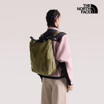 【The North Face 官方旗艦】北面男女款深咖啡色背提兩用休閒後背包｜8HNS2EK 筆電包/登山包