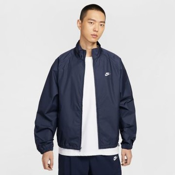 NIKE 外套 男 運動立領外套 夾克 防潑水 寬鬆版型 AS M NK CLUB ROSCOE FZ JKT 藍 HV1140-451