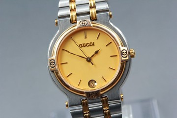 古董 GUCCI 男款石英腕錶 GUCCI 9000M
