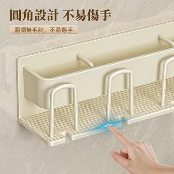 牙刷置物架 牙刷杯架【送漱口杯】免打孔牙刷架 牙刷架 牙刷收納架 漱口杯架 浴室置物架 牙刷收納 不鏽鋼牙刷架