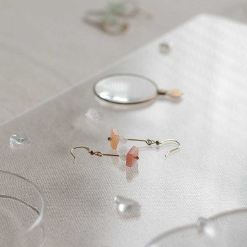 天然石耳環-天晴/耳針/夾式/可客製