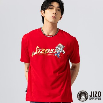 【26新春款↘年貨價】馬年舞獅獻瑞短TEE(紅) - BLUE WAY 地藏小王