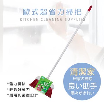 傑森 超值2入-居家加長省力掃把