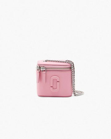 【限時5折起】MARC JACOBS 黑色迷你相機包 緞帶粉 | 台灣唯一總代理