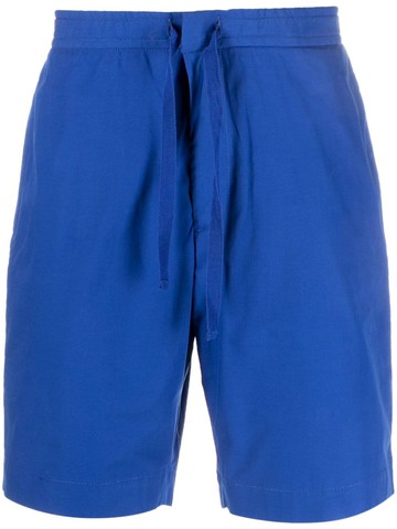 Officine Generale - Joaquim drawstring-waist cotton shorts - men - Cotton - 52 - Blue