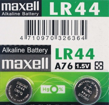 maxell LR44 A76 鈕扣型電池/一排10顆入(促20) 1.5V 鈕扣電池 手錶電池-傑梭【領券滿額再折千11/30止】
