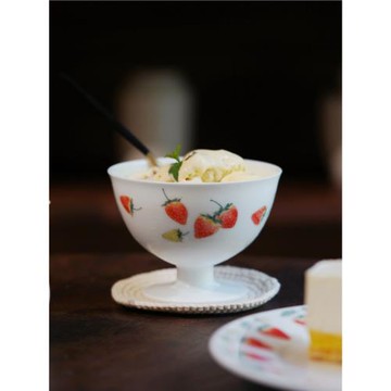 曼敘漿果陶瓷釉下手作甜品碗酸奶碗杯家用冰淇淋杯高腳杯子