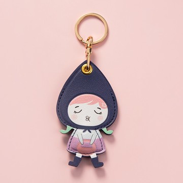 娃娃門禁卡套鑰匙扣掛件小區可感應IC水滴形迷你電梯公交卡保護套
